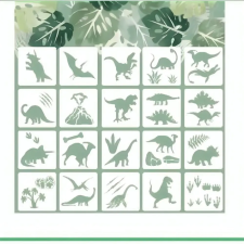  Torta stencil dinoszaurusz téma - 20 db különálló sablon sütés és főzés