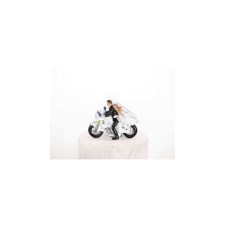  Tortadísz, esküvői pár motoron 11,5 cm party kellék