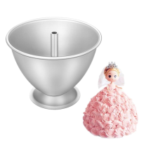  Tortaforma 3d hercegnő ruha, alumínium sütőforma sütés és főzés