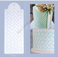  Tortastencil parketta minta 35*15 cm, műanyag sütés és főzés