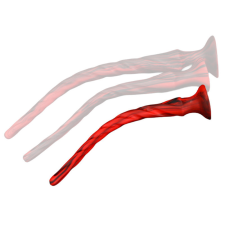  Torthy Dildo – prémium vörös-fekete kényeztető (37 cm) műpénisz, dildó