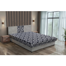  Tosca franciaágy világosszürke zsákszövet és tosca mintás szövet lenyűgöző 4 méretben ágy és ágykellék