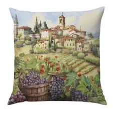  Toszkán táj párnahuzat 45x45 cm lakástextília