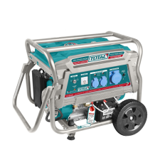 TOTAL-TOOLS Benzines áramfejlesztő 6,5kW, 220V/25L/15hp/9hours/3000rpm / INDUSTRIAL (TP165006) aggregátor