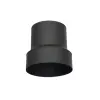 TOTYA Acél füstcső bővítő 120-160mm, vegyestüzelésű kazánhoz, vastagfalú (2mm), fekete