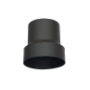 TOTYA Acél füstcső bővítő 130-180mm, vegyestüzelésű kazánhoz, vastagfalú (2mm), fekete