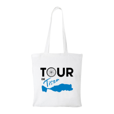  Tour de Tisza - Bevásárló táska Fehér egyedi ajándék
