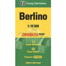 Touring Club Italiano Berlin térkép Berlin várostérkép zsebtérkép 1:15,5e térkép