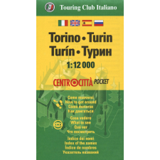 Touring Club Italiano Torinó térkép, Torino várostérkép zsebtérkép 1:12e TCI térkép