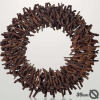  Tövises koszorú barna 35cm 8/#