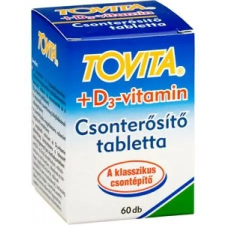 Tovita D3-vitamin csonterősítő tabletta 60db vitamin és táplálékkiegészítő
