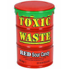 Toxic Waste Hazardously Sour Candy Hordó Piros 42g - Amerika csokoládé és édesség