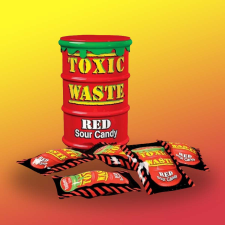 Toxic Waste Toxic Waste piros dobozos savanyú cukorkák 42g csokoládé és édesség