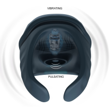  ToyJoy Urban NOVA - Pulzáló, szorítható Stroker kék maszturbátor