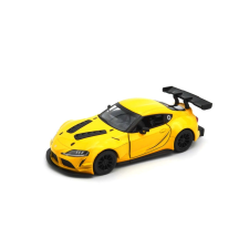 Toyota GR Supra Racing Concept Fekete autópálya és játékautó