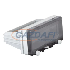 TP Electric 3340-330-0600 Modul ablak 8 férőhelyes süllyesztett, kalapsínnel, 80mm mély villanyszerelés