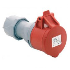 TP Electric 4X16A - Ipari csatlakozó DUGALJ (RUGÓS - GYORS BEKÖTÉSŰ) (IP44) villanyszerelés