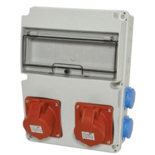 TP Electric IPARI CSATLAKOZÓ DOBOZ 4x 2P+F és 2x 5P16A villanyszerelés