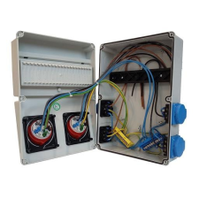 TP Electric IPARI CSATLAKOZÓ DOBOZ 4x 2P+F és 2x 5P16A vezetékelve villanyszerelés