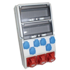 TP Electric IPARI CSATLAKOZÓ DOBOZ 6x 2P+F, 2x 5P16A és 1x 5P32A villanyszerelés