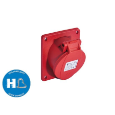 TP Electric Ipari csatlakozó dugalj 3317-es dobozhoz beépíthető 4P 16A 75x75mm villanyszerelés