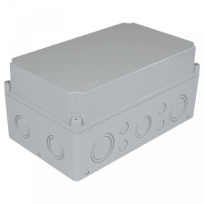 TP Electric KÖTŐDOBOZ 180X300X150 IP67 PERFORÁLT OLDALFAL, TELI TETŐ, 10DB KIKÖNNYÍTÉS villanyszerelés