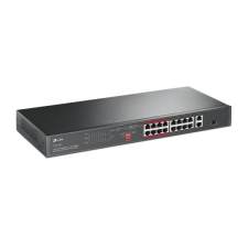 TP-Link Switch 16x100Mbps (16xPOE+) + 2x1000Mbps + 1xGigabit kombó SFP, TL-SL1218P hub és switch