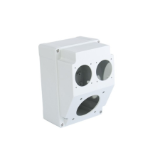 TPLAST Üres ipari doboz 120×170mm fúrt 3 fázisú (75x75) aljzathoz+1 fázisú villanyszerelés