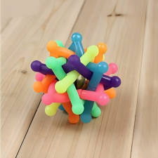  TPR haranglabda kisállatoknak-sokszöges csomó játék kutyáknak