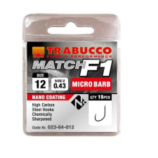  Trabucco F1 Match mikro szakállas horog, méret: 16 horog