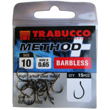 Trabucco Method Plus Feeder szakáll nélküli horog 10-es , 15 db/csg horog