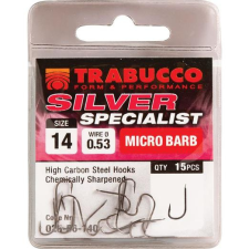  Trabucco Silver Specialist feeder horog, méret: 12 horog