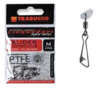 Trabucco Slider Connector teflon 5 db Ss teflonos csúszó úszórögzítő horgászkiegészítő