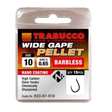  Trabucco Wide Gape Pellet szakáll nélküli horog, méret: 10 horog
