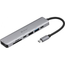 TRACER A-2 Card Reader ReInston All-In-One + HUB USB Aluminium (TRAPOD46997) kábel és adapter