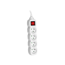 TRACER PowerWatch TRALIS44616 Elosztó 4 aljzatos 3m - Fehér (TRALIS44616) hosszabbító, elosztó