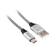 TRACER TRAKBK46265 USB 2.0 1 M USB C USB A Fekete, Ezüst