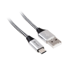 TRACER TRAKBK46265 USB 2.0 1 M USB C USB A Fekete, Ezüst kábel és adapter