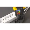 TRACON 2 pólusú feszültségvizsgáló ésAVK teszter, LED LCD kijelző 12-1000V AC/DC, 30mA