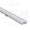 TRACON Alumínium profil LED szalagokhoz, lapos, besüllyeszthetőW=10mm, H=1m