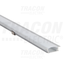 TRACON Alumínium profil LED szalagokhoz, lapos, besüllyeszthetőW=10mm, H=1m világítási kellék
