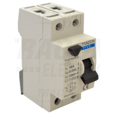 TRACON Áram-védőkapcsoló, 2 pólusú25A, 300mA, 6kA, AC villanyszerelés