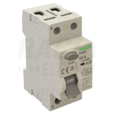 TRACON Áram-védőkapcsoló, 2 pólusú40A, 100mA, 6kA, A villanyszerelés