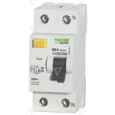 TRACON Áram-védőkapcsoló, 2 pólusú  40A, 30mA, 10kA, A villanyszerelés