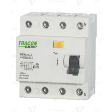 TRACON Áram-védőkapcsoló, 4 pólusú  25A, 300mA, 10kA, A/S villanyszerelés