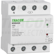 TRACON Aut. visszakapcsoló fesz. növekedési/csökkenési reléAC230V,4P,40AU>:265V,U villanyszerelés