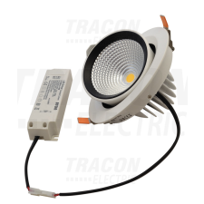 TRACON Beépíthető álmennyezeti LED lámpatest, forgatható 230 V, 50 Hz, 35 W, 3500 lm, 4000 K, EEI=F világítás