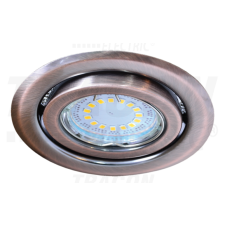 TRACON Beépíthető lámpatest spot fényforrásokhoz, matt rézmax.50W, MR16, D=97mm, 30° világítás