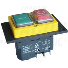 TRACON Biztonsági kapcsoló relével be-ki zöld-piros 4PIN villanyszerelés