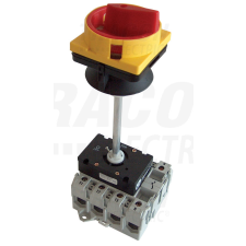 TRACON Biztonsági lakatolható szakaszoló kapcsoló ajtókupplunggal 3P, 7,5kW, 64×64mm villanyszerelés